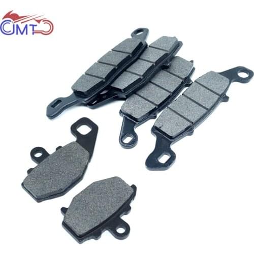 For Kawasaki Z750 ZR750 2004-2006 Z750S 2005-2010 ZX1100 GPZ1100 1995-1998 Front Rear Brake Pads Set Kit