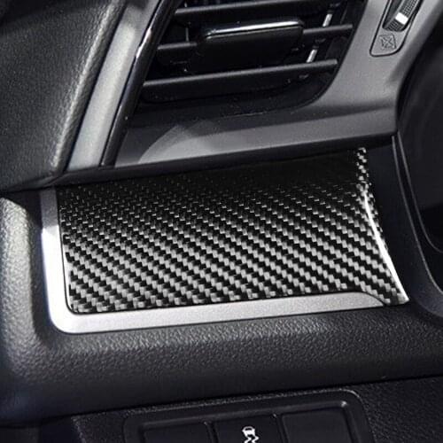 Dry Carbon fiber Left drivers seat console Decorative panel Car interior trim strip For Honda civic