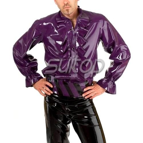 Latex coat for man