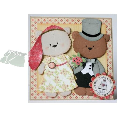 Little Bear Lady Metal Cutting Dies for Scrapbooking Handmade Tools Mold Cut Stencil New 2021 DIY Card Make Mould Model Craft