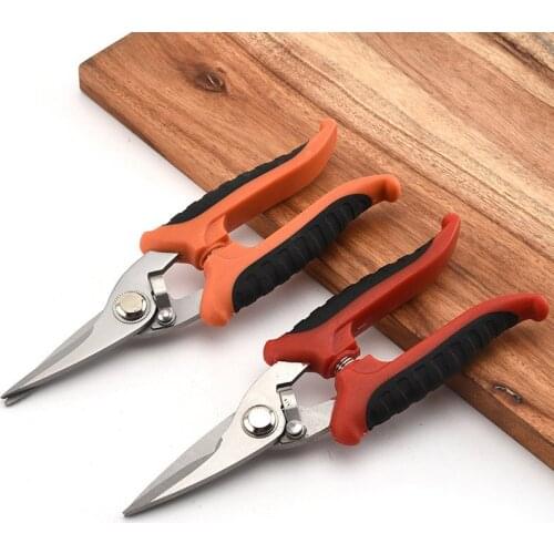 Multifunction Metal Scissors Cable Stripping Shears Stainless Steel Electrician Tool Home Multifunctional Iron Cable Stripper