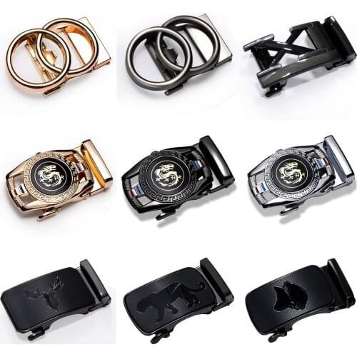 Men Belt Buckle Business Fashion Designer Alloy Automatic Belt Buckle Men Plaque Belt Buckles For 3.5cm Ratchet Belt DiBanGu