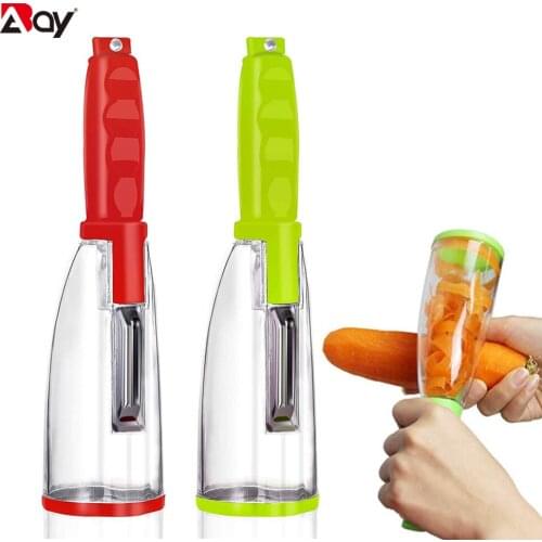 Practical Storage Type Peeling Knife Cookware Vegetable Fruit Potato Tomato Cucumber Peeler Processor Kitchen Utensil Gadget