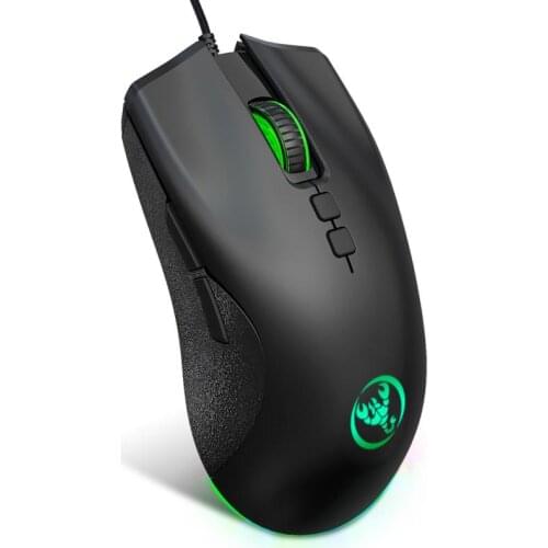 Wired Gaming Mouse Ergonomic 7 Button 6400 DPI USB Computer Mice Gaming Mouse Adjustable Macro Programming For PC Laptop