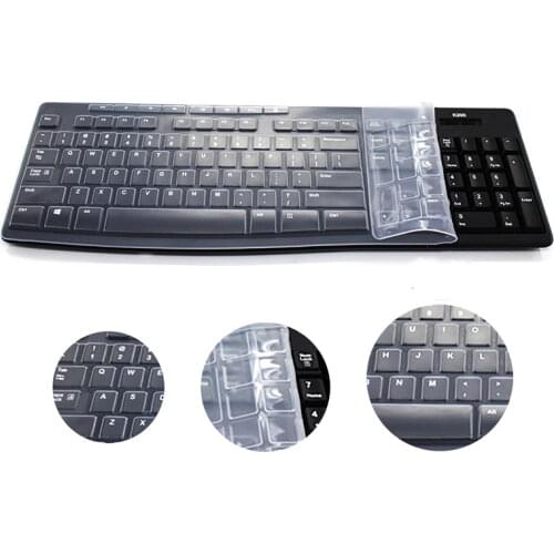 Clear Silicone Keyboard Protector Covers for Logitech MK275 MK200 MK260 MK270 K270 K260