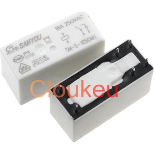 Relay SM-S-105DM1 112DM1 124DM1 5V 12V 24V 16A 6pin 8pin115F