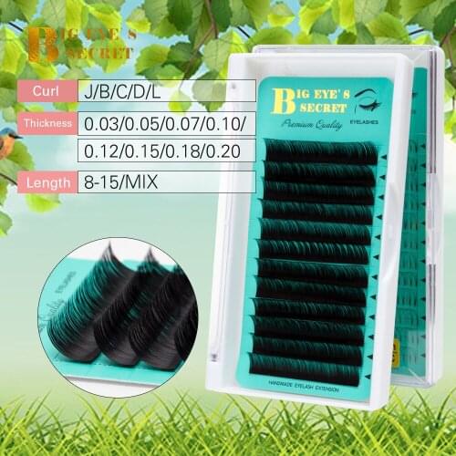 Big eyes secret individual eyelash extension supplies Russian Volume Lashes False professional Faux mink Eyelashes Extensions