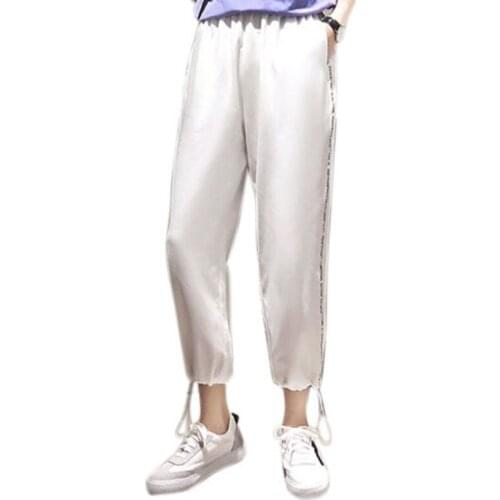 Harem pants hip hop fashion large size S-2XL loose beam legs solid color Ankle-Length Pants womens couple Harajuku pants 2020