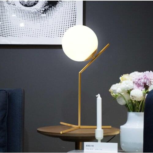 Nordic bedroom bedside table lamp simple modern study lamp designer hotel lamp creative model room decoration table lamp