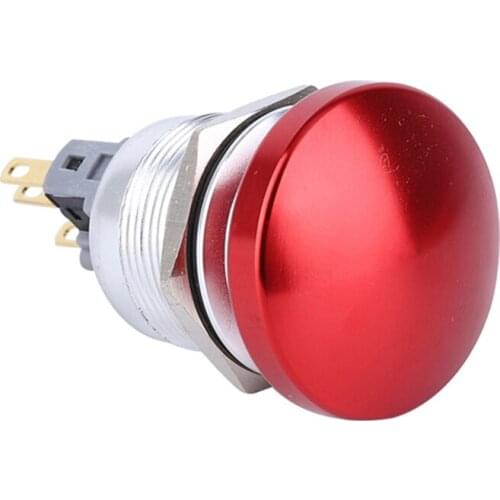 On Off 4 Pins Push Button Switch 22mm Stainless Steel Waterproof Metal