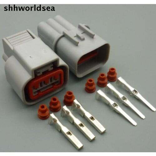 Worldgolden 2.2mm 3pin 3way auto wiring female male waterproof connector plug HN032-03020 HN036-03027