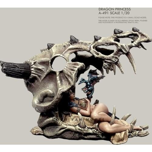 1/20 Resin model kits figure Princess beauty DIY colorless and self-assembled A-491