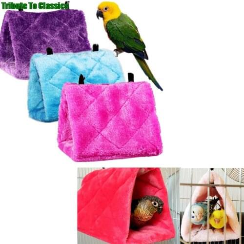 1Pc Pet Hamster Cage House Hanging Nest Parrot Parakeet Budgie Cockatiel Warm Bed Rat Hammock Bird Winter Toys