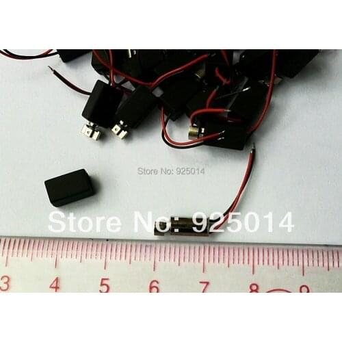 100pcs /lot High-quality low-power DIY 4mm x 8mm Mini Vibrating Vibrator Toy Mobile Pager Motor with wire