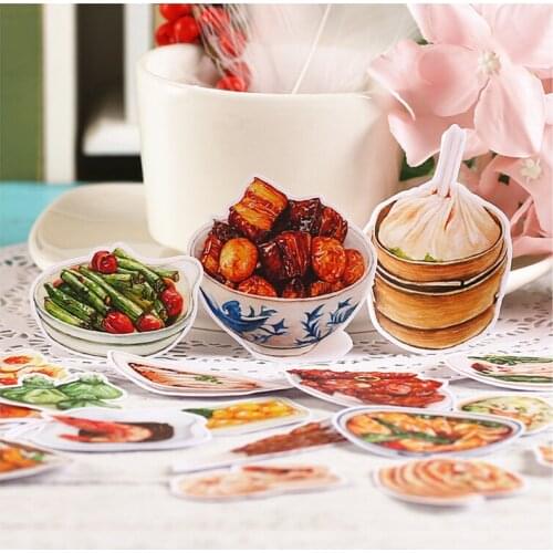 20pcs Creative Cute Self-made Chinese snacks/food Scrapbooking Stickers /Decorative Sticker /DIY Craft Photo Albums kawaii