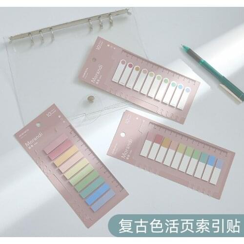 200 Sheets Sticky Notes Memo Pad Loose-leaf Index Sticker Bookmark Page Sticker Office Stationery Supplies Memo Sticky