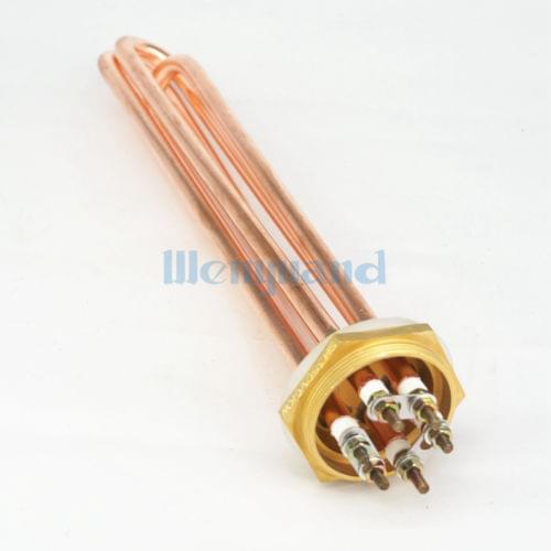 220V 6000W DN40 1-1/2" BSP Male Brass Head & Copper Tube Electric Water Heater Element For Tank