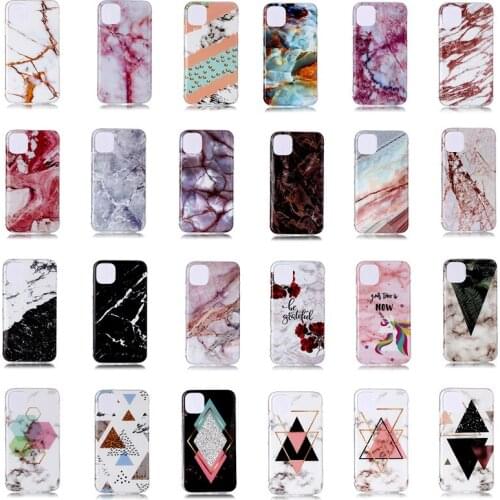 50pcs/lot For iphone 11 Pro Raninbow color Marble IMD Soft TPU case For Iphone 11 For Iphone 11 Pro Max 2019