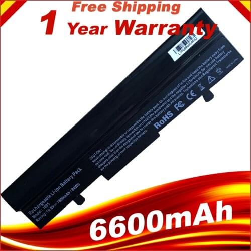 7800mAh Black 9 cells Battery for Asus Eee PC 1001PX 1001HA 1005P 1001PQ 1005 1005HA AL31-1005 AL32-1005 ML32-1005 PL32