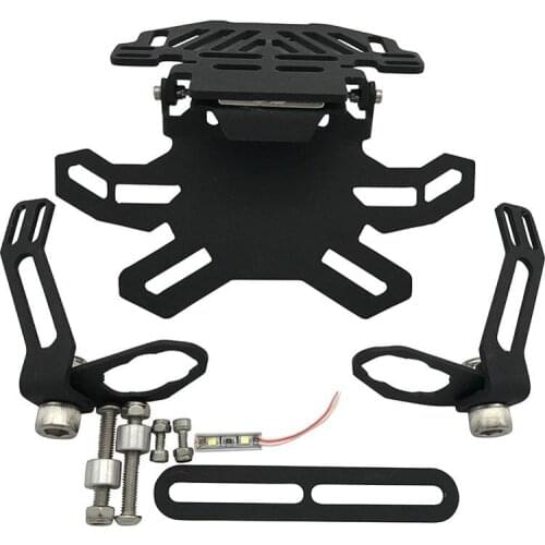 Motorcycle Accessories License W/ LED Light Lamp Holder Bracket Mount Plate For Honda NC700 S/X 2012-2013 VF750S SABRE 1982-1986