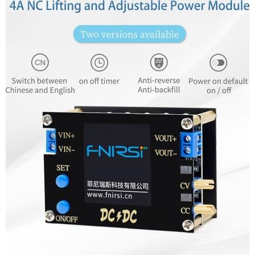 DC DC Automatic Boost/Buck Converter CC CV Adjustable Power Supply Module 0.5-30V 3A 35W/4A 50W Voltmeter Ammeter Power Meter