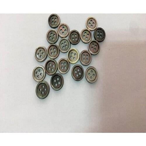 Free shipping 16L darker shell button 4 holes shirt button 10mm natural color button 100pcs
