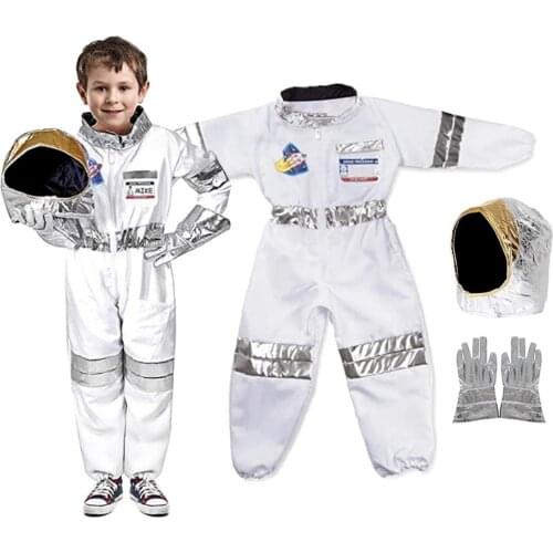 Childrens Astronaut Cosplay Costume Space Suit Pilots Jumpsuit Party Party Game Halloween Carnival kids Rocket Space Suit