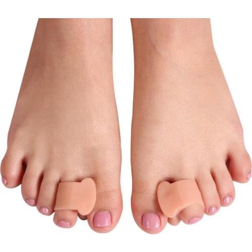 Gel Toe Separator Straightener Bunion Spacers Corrector Hallux Valgus Relief