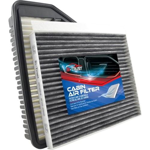 Bi-Trust Set of Engine & Cabin Air Filter Replacement for Hyundai Elantra 2011-2016/Kia Forte 2014-2016