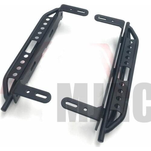 TRX4 Metal Side Pedal Step Running Boards Foot-Plate for Traxxas TRX-4 1/10 RC Crawler Body Shell Accessories