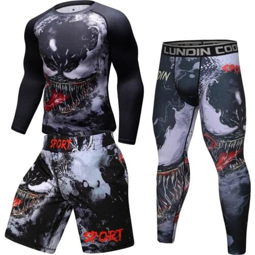 Men High Quality Compression Sports Suits Quick Dry Running Sets Clothing Sport Joggers Workout Gym Fitness Tracksuits Running