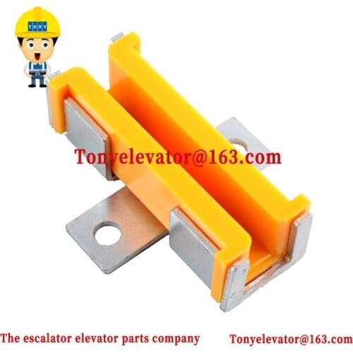 Elevator Guide Shoe for Lift WO Machine Room Length 100mm Groove Width 10mm Yellow Color