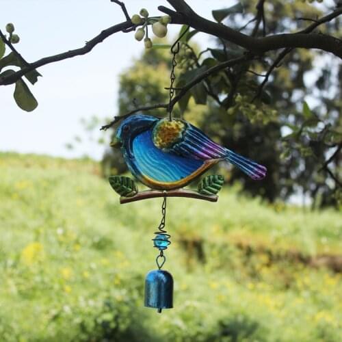 Bird Garden Wind Chimes Creative Design Portable Metal Wind Bell Pendant Home Garden Decoration Suncatcher Craft Suncatcher