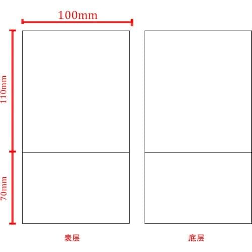 POS Electronic face sheet size 100mm*180mm thermal label paperuse for Thermal printer Thermal Labels blank stickers (total 500