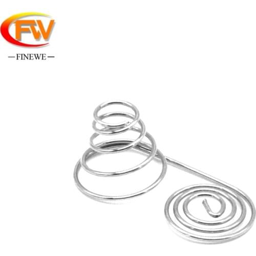 FINEWE Battery Contact Spring/AABattery Spring Contact 0.6mm wire 12x26mm Positive and Negative Spring Coil Wire Nickel Plating
