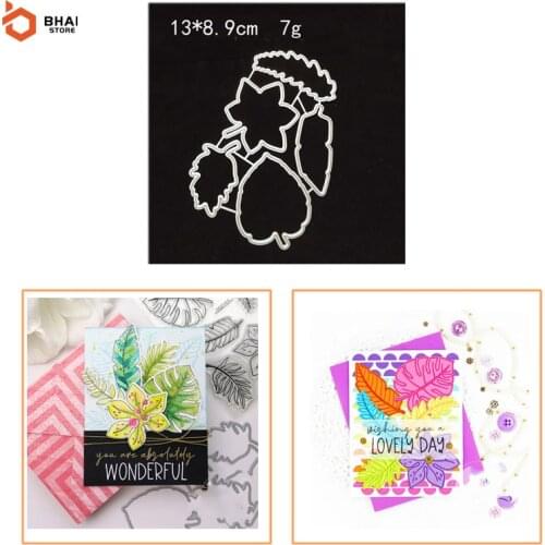 Christmas Maple Leaf Metal Cutting Dies and Stamps Stencil for DIY Scrapbooking Photo Album Embossing Decorative Paper Cards