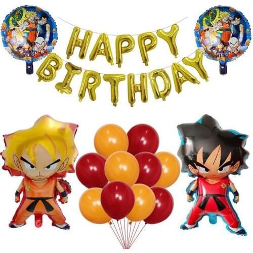 Cartoon anime character shape Aluminum film Monkey King Dragon Ball balloon Birthday party decoration