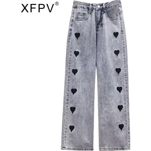 XFPV Women's Jeans With Embroidery