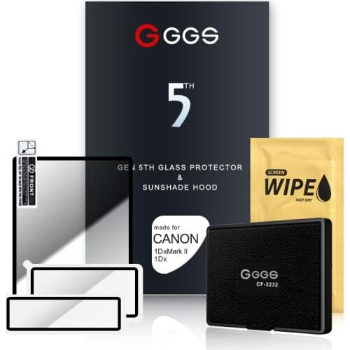 GGS Fifth Generation for CANON 1DX 1DX II LARMOR screen camera film protection screen Metal frame embedded optical glass