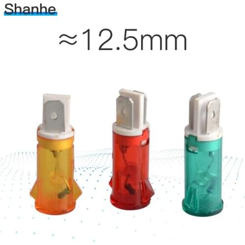 12.5mm Indicator lamp pilot light Indicator red green yellow 13mm