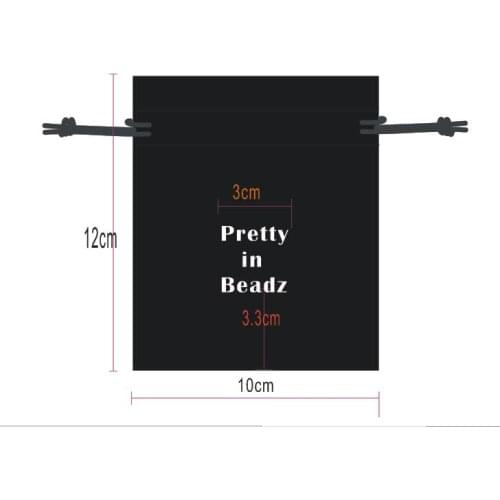 High quality 200pcs satin small drawstring bag size 10*12cm jewelry bag wholesale with custom one color printing free shipping