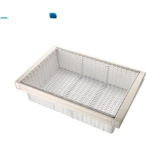 Beauty Series Wardrobe Accessories Adjustable Pull Out Sliding Rattan Storage Basket