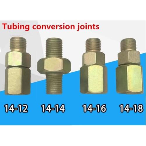 Free shipping!Tubing conversion joints, high-pressure tubing conversion interface, test-tubing adapter, M14 to M12,M14,M16,M18