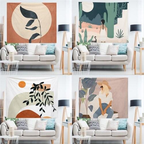 Botanical Tapestry Fabric Curtain Wall Decor Tapestry Wallcovering Dream Decor Tapestrys Deco Livingroom Home Decor