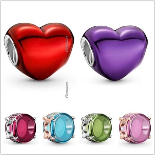 Authentic 925 Sterling Silver Green Oval Cabochon Charm Beads Fit Women Pandora Bracelet & Necklace Jewelry