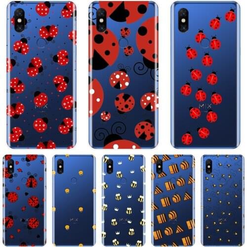 For Xiaomi Mi Max Mix 1 2 2S 3 Case Silicone Soft Bee Ladybug Pretty Aesthetic Back Cover For Xiaomi Mi Note 1 2 3 Phone Case