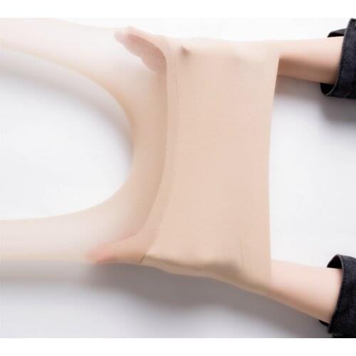 0D goddess stockings 360 degree high waist arbitrary cut flesh skin color bare legs invisible stockings women