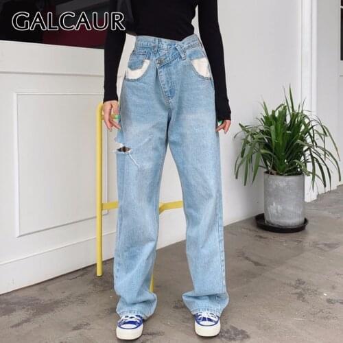 Женские свободные брюки GALCAUR China At AliExpress