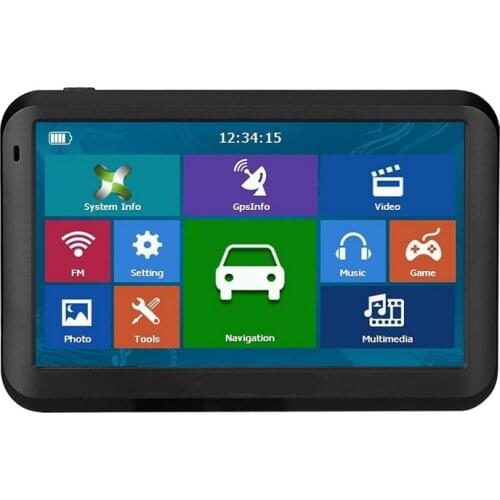 KMDRIVE 5 " inch Car Truck GPS Navigation Sat Nav FM 8GB MP3/MP4 Players Bundle Free maps