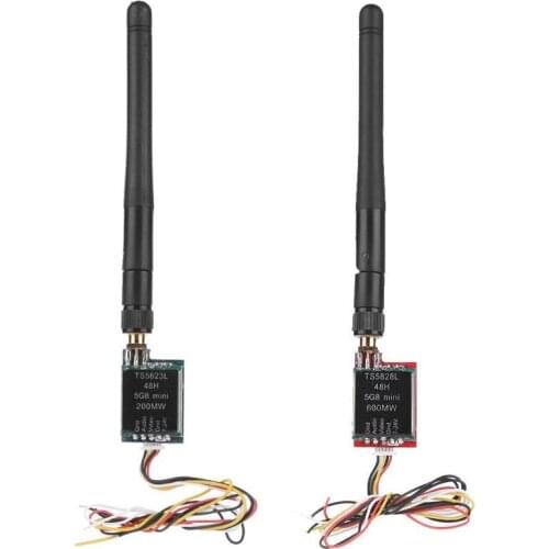 Mini Video Sender 5.8G 48CH 25MW/200MW/600MW Switchable AV Wireless FPV Transmitter RP-SMA Female For FPV Multicopter